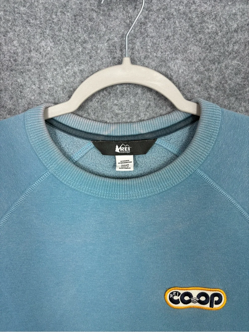 REI Co-op Blue Fleece Crewneck Sweatshirt Small Outdoor Gorpcore